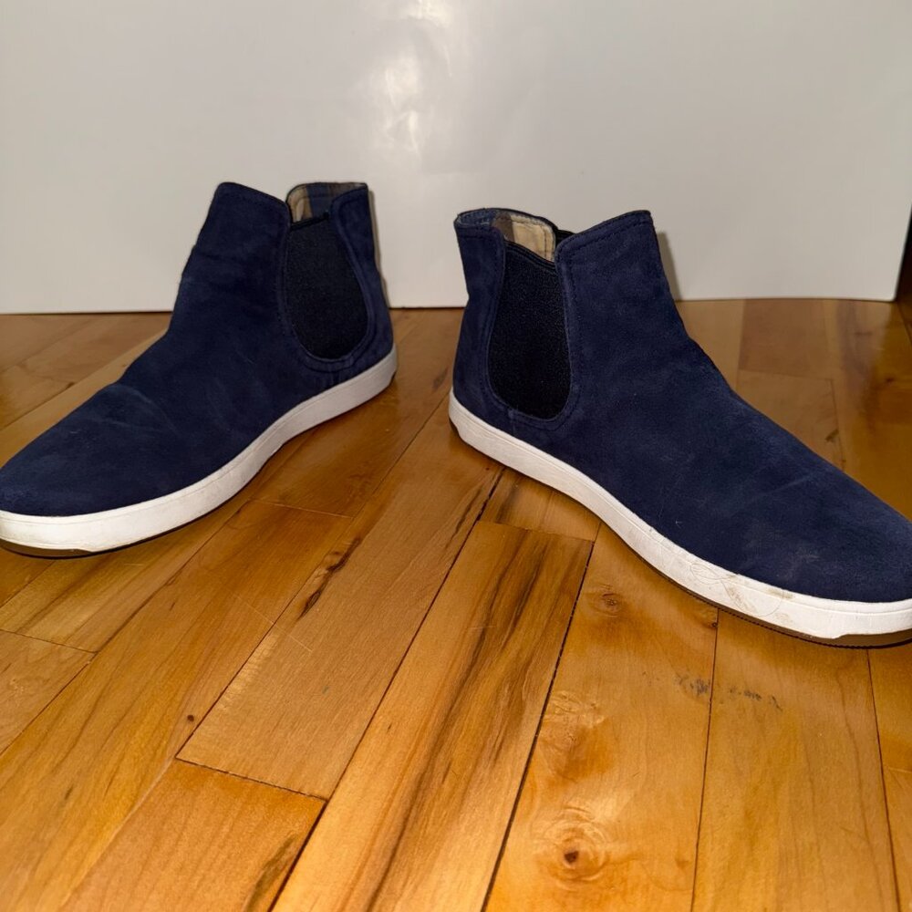 Tommy Bahama Women's Suede Cove Palms Relaxology Ankle Bootie Navy Size‎ 10 - Picture 7 of 9